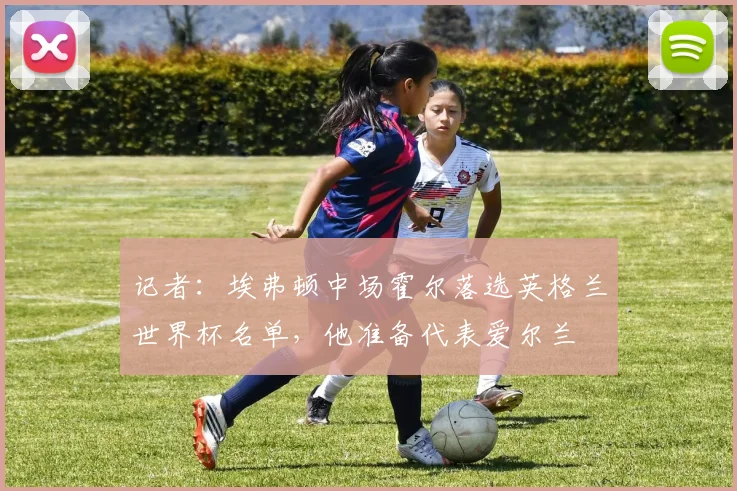 记者：埃弗顿中场霍尔落选英格兰世界杯名单，他准备代表爱尔兰